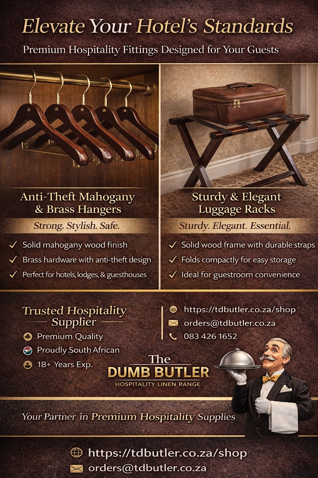 The Dumb Butler Hospitality Suppliers Facebook ad: Shop | The Dumb Butler Hospitality Suppliers
