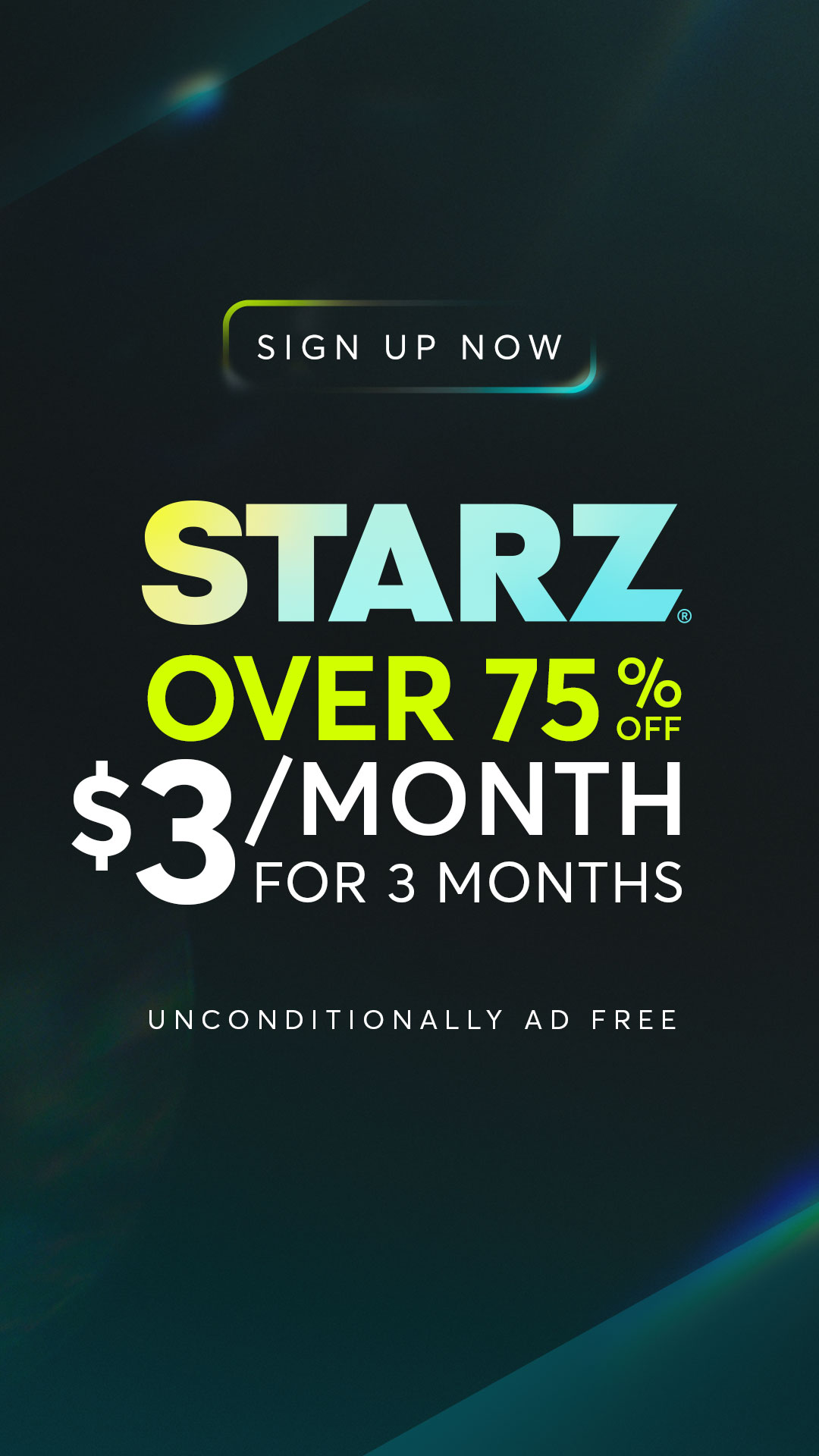 STARZ Facebook ad