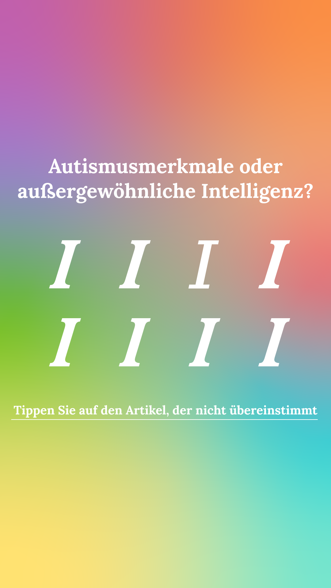 International Brain Test Facebook ad