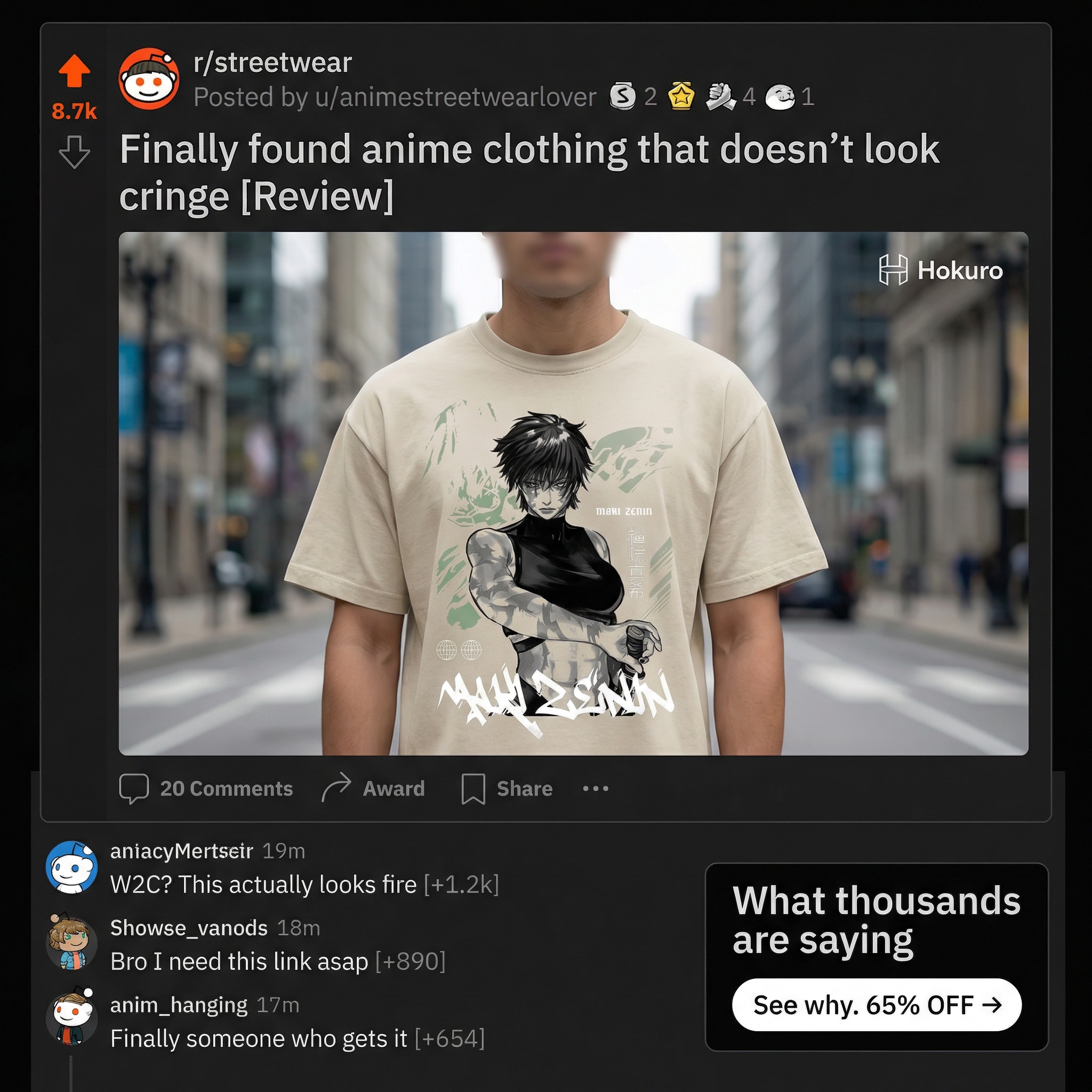 Hokuro Facebook ad