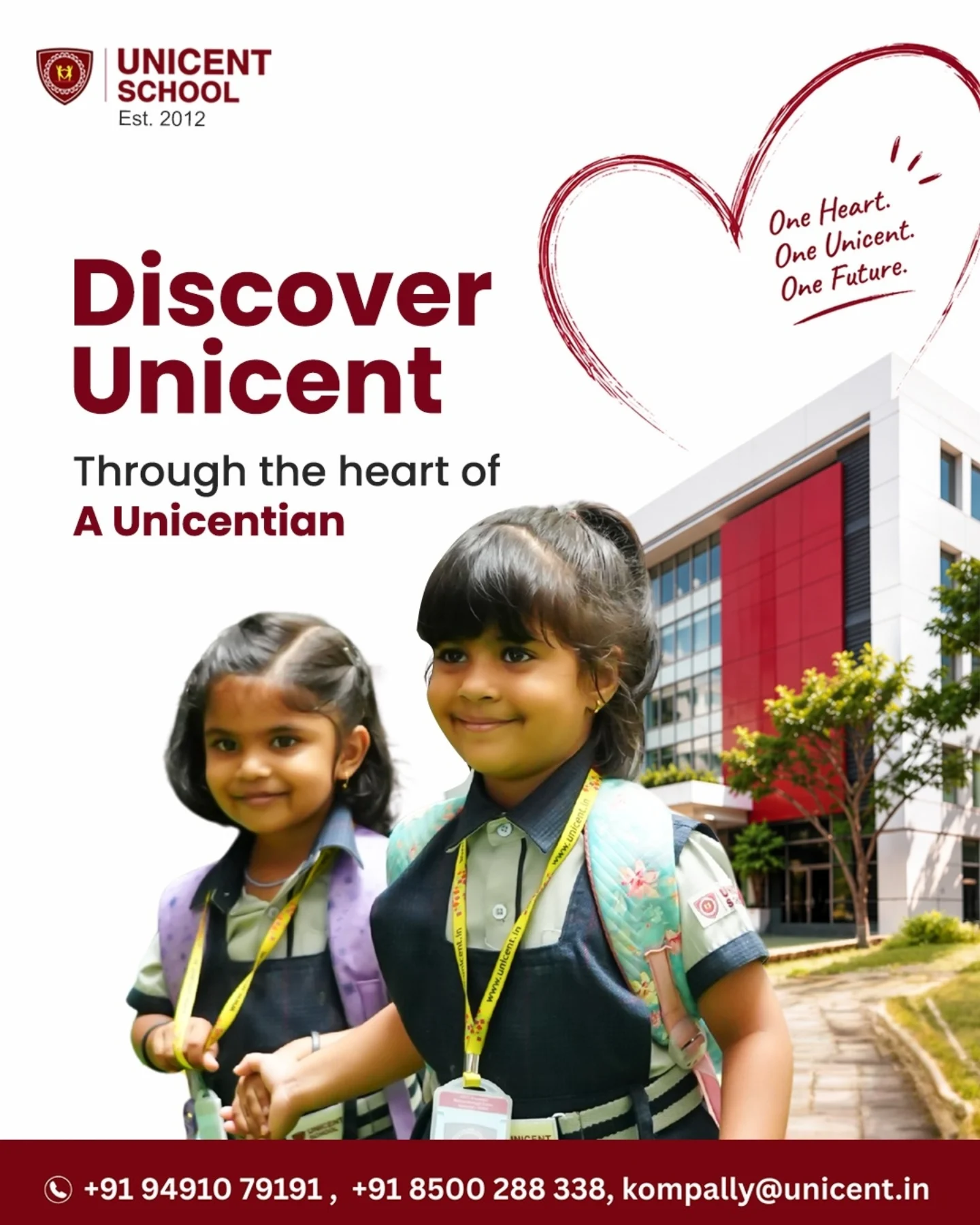 Unicent School, Kompally Facebook ad: Step inside Unicent through the eyes of a…
