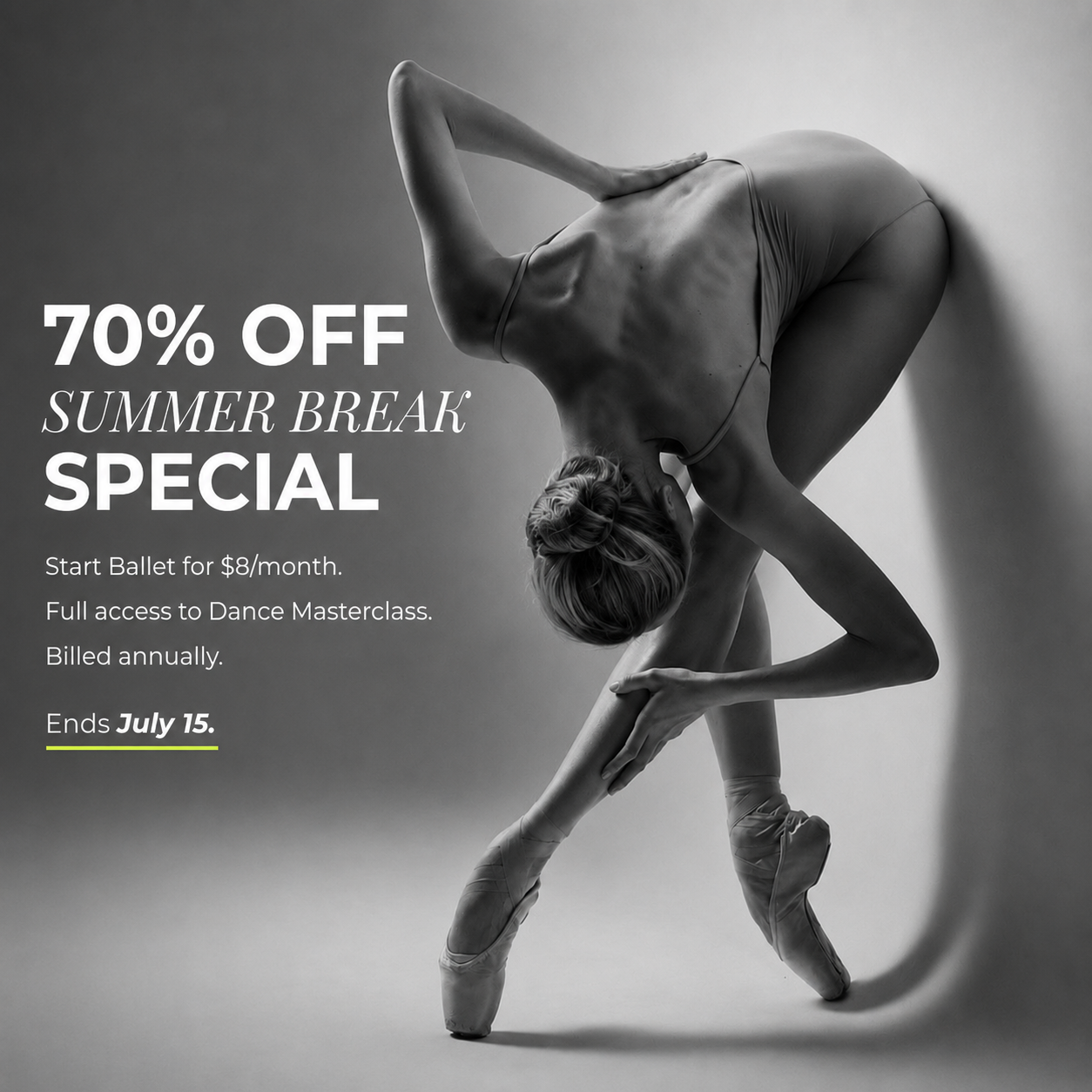 Dance Masterclass Facebook ad