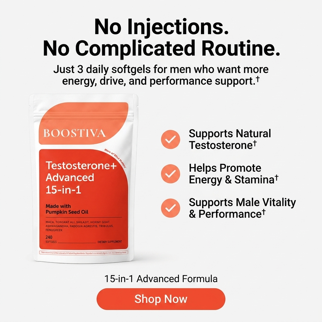 Try Boostiva Facebook ad: Get Your Edge Back, Without Injections