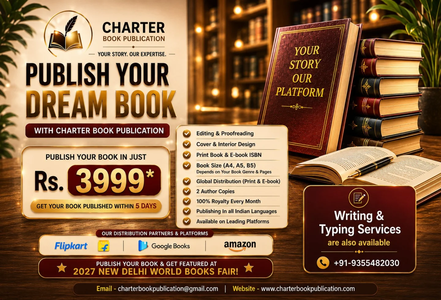 Charter Book Publication Facebook ad from May 6, 2026
