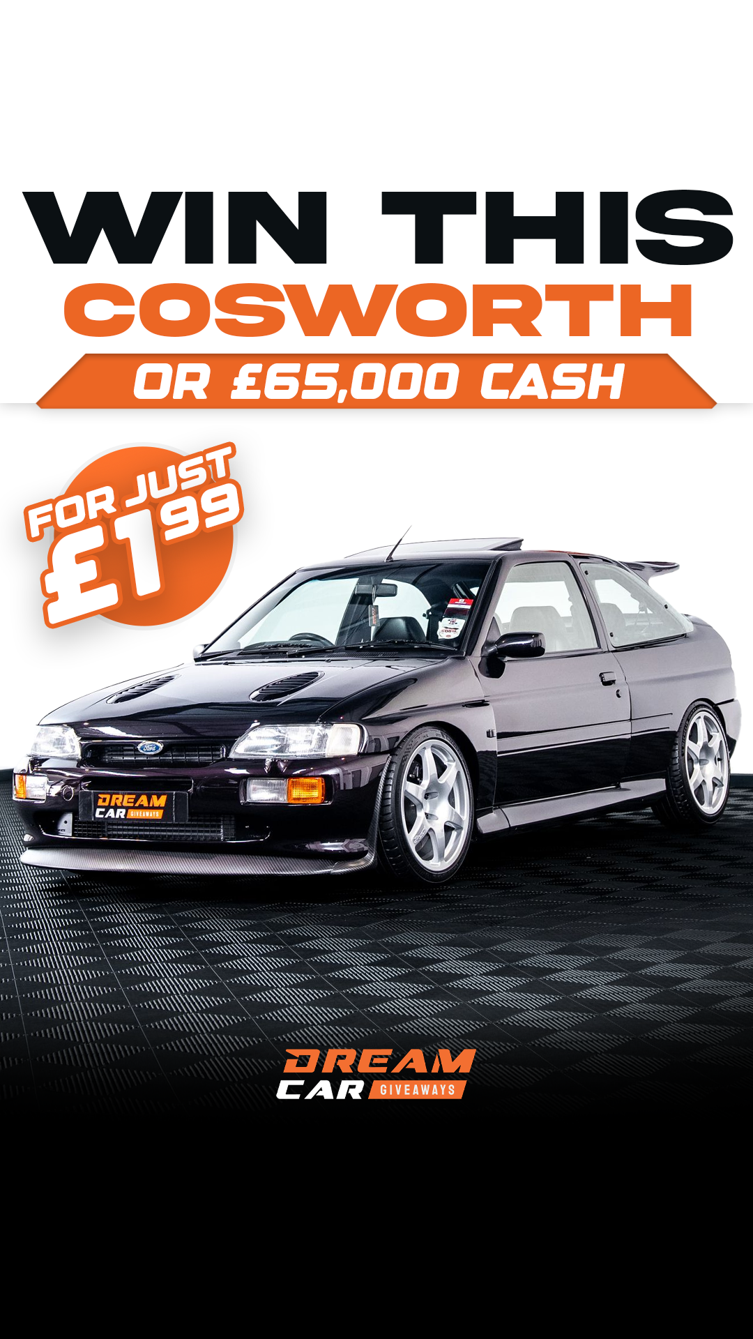 Dream Car Giveaways Facebook ad