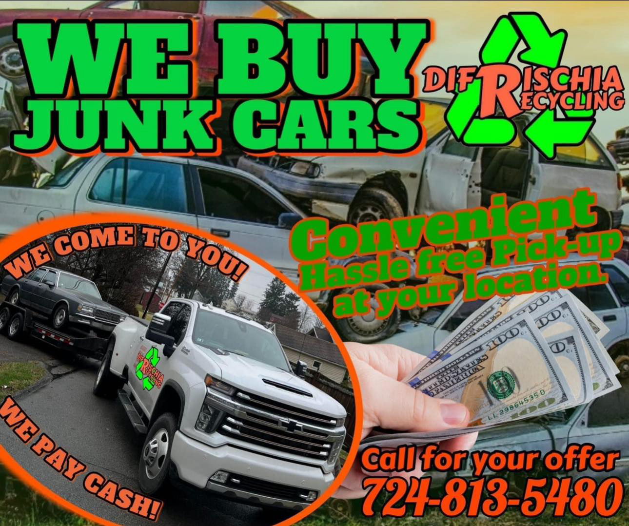 DiFrischia Recycling And Junk Removal Facebook ad: DiFrischia Auto Recycling LLC