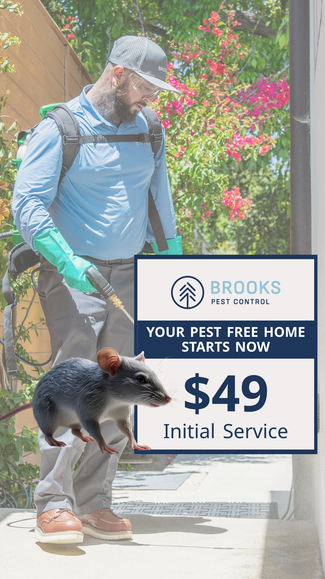 Brooks Pest Control - Authorized Partner Facebook ad from Feb 13, 2026