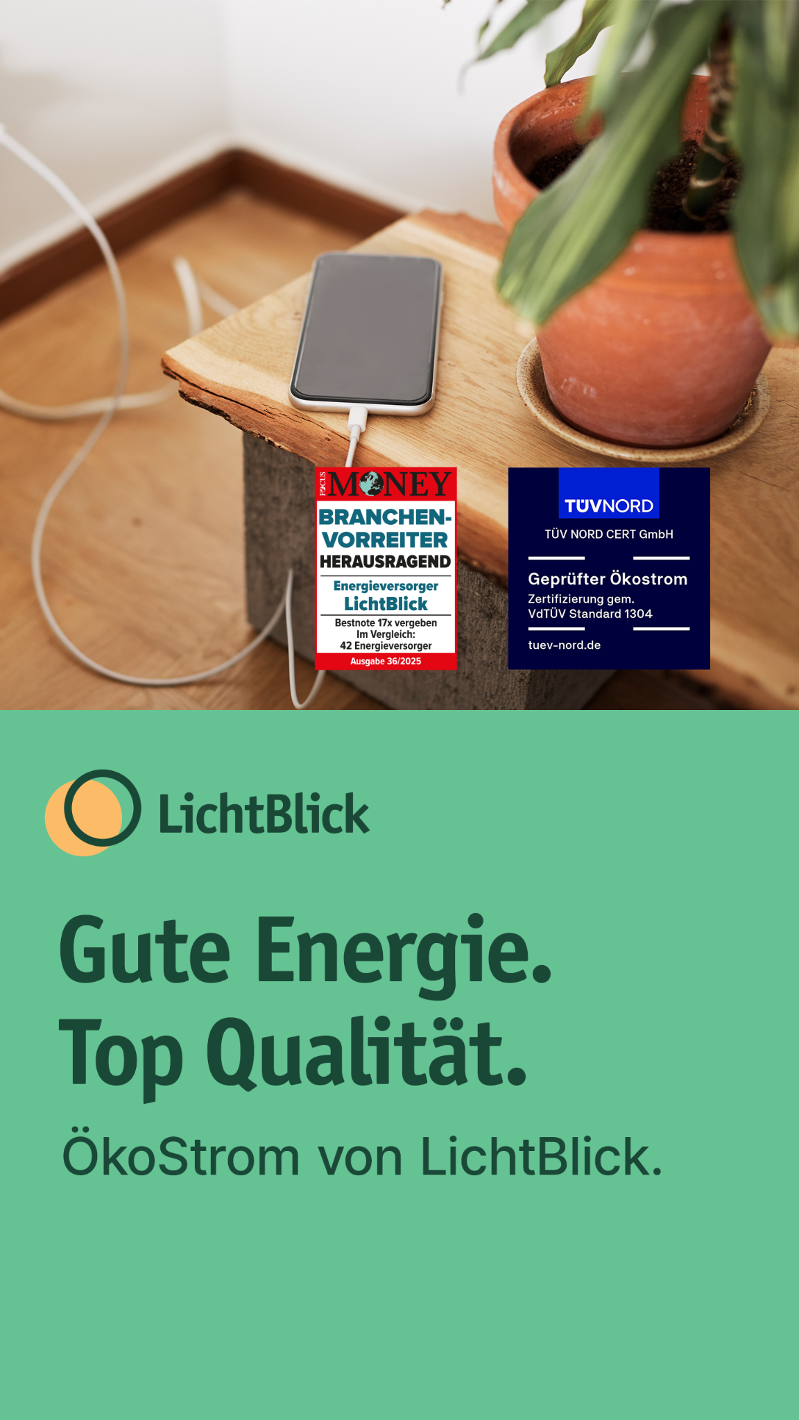 LichtBlick Facebook ad