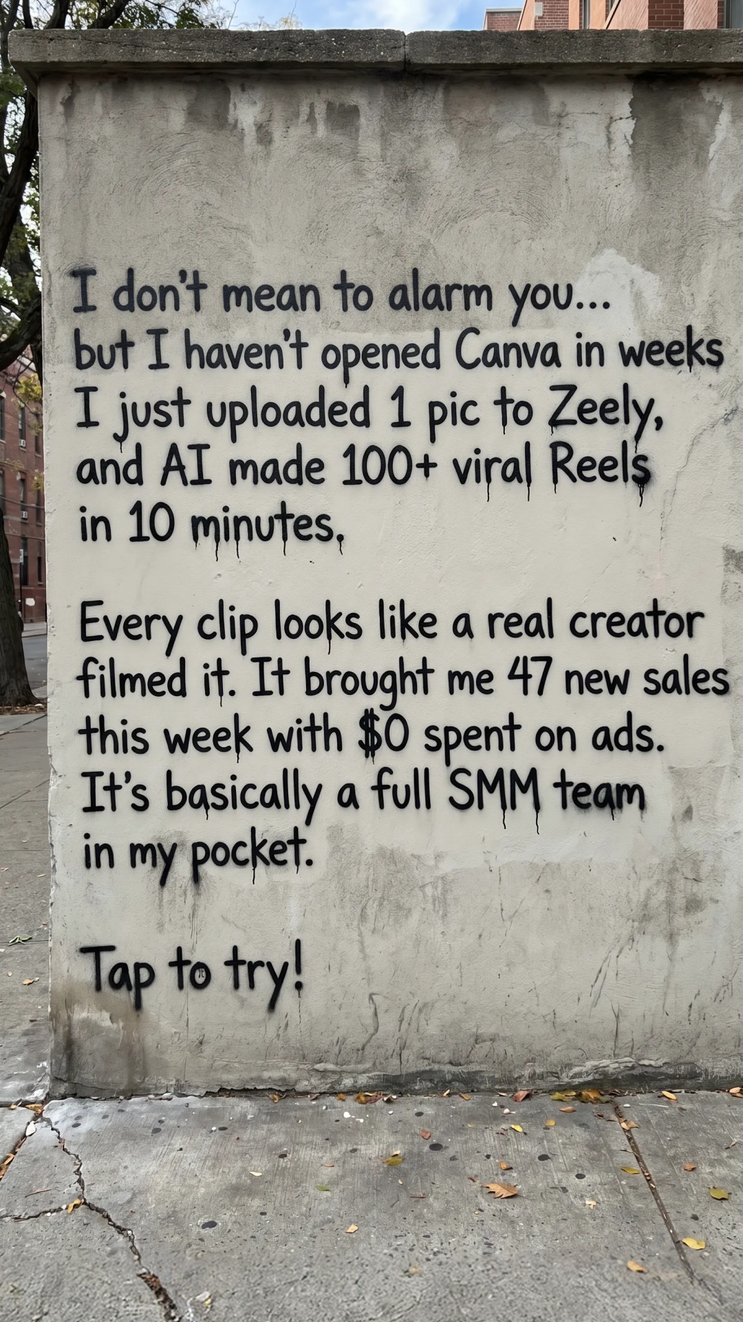 Zeely: AI-Powered Organic Growth Facebook ad: Reach your goal in 3 months with AI!
