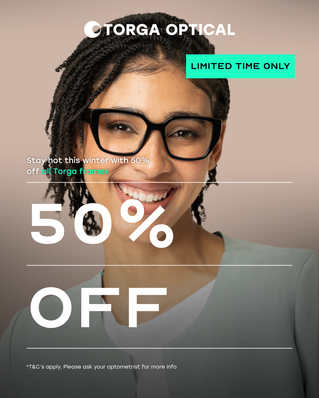 Torga Optical Facebook ad