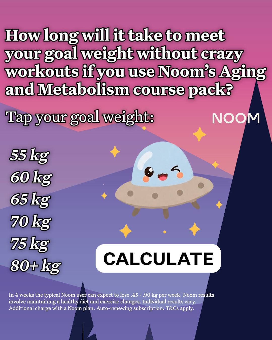 Noom Facebook ad: Now Try The NEW Course Pack