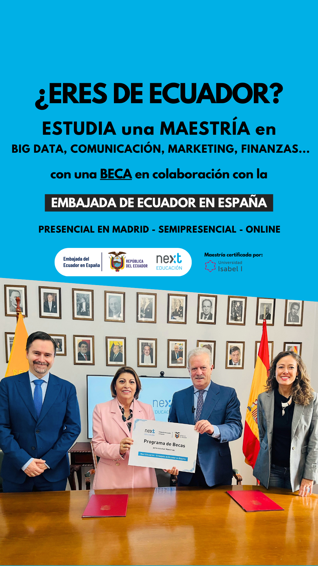 Next Educación Facebook ad