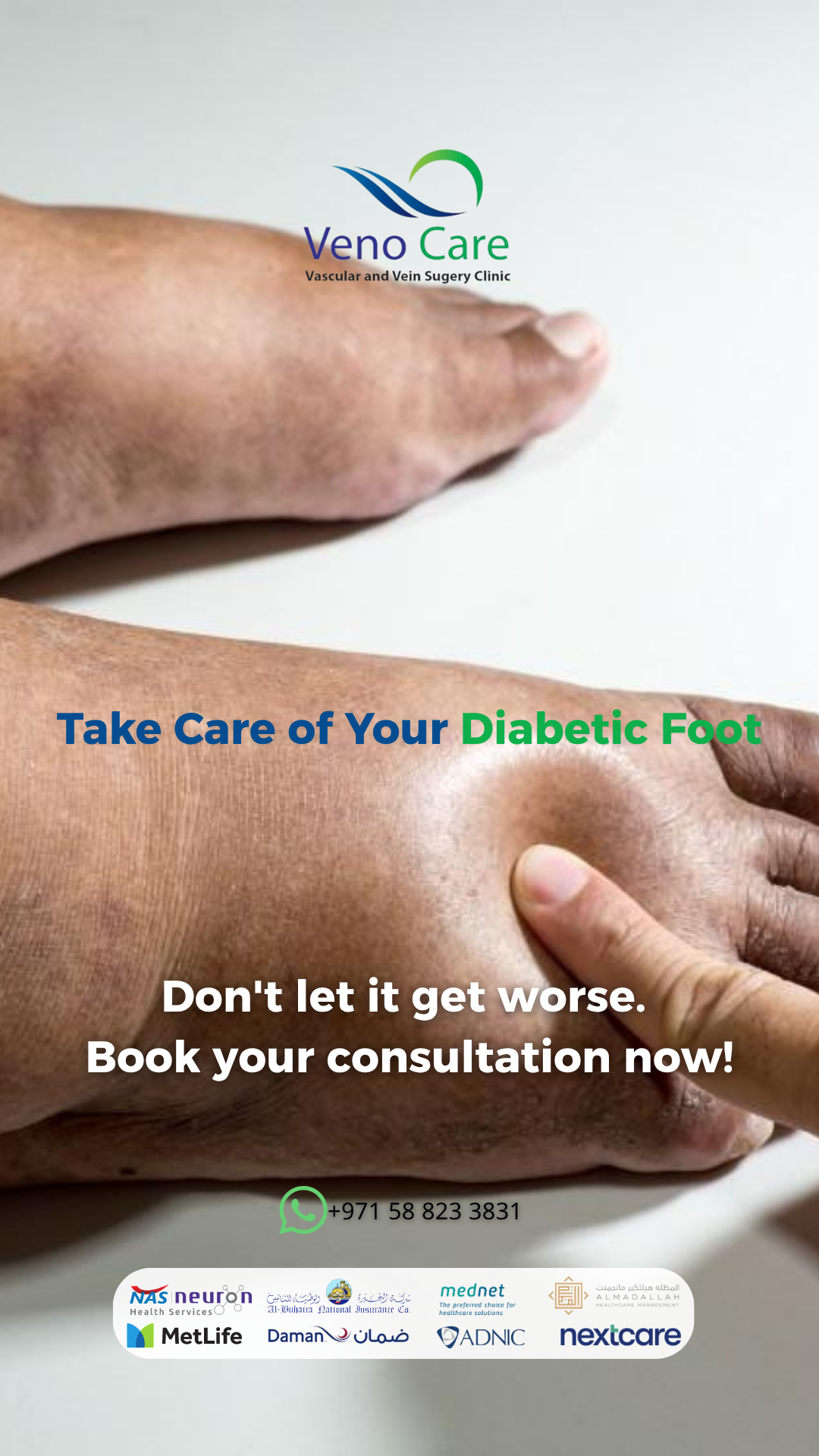 VenoCare Dubai Facebook ad from May 22, 2026