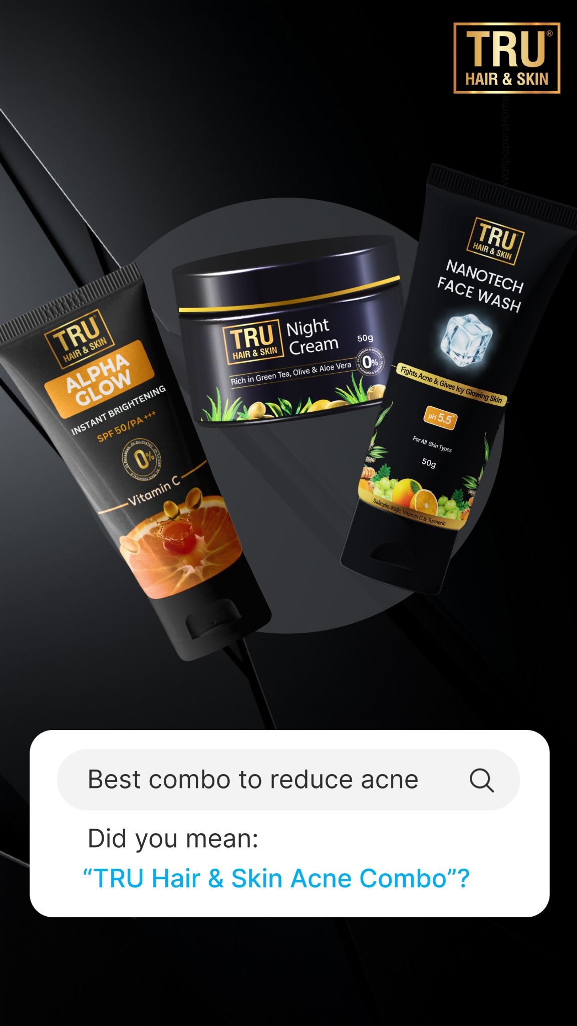 Tru Hair & Skin India Facebook ad from Dec 28, 2025