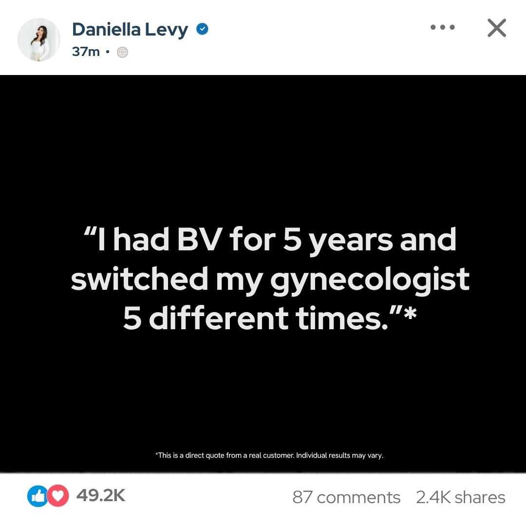 Happy V Facebook ad