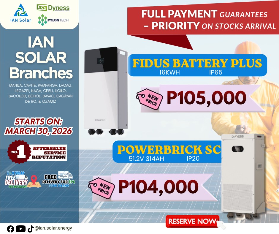 IAN Solar-Davao Facebook ad: POWER UP YOUR HOME OR BUSINESS WITH RELIABLE…