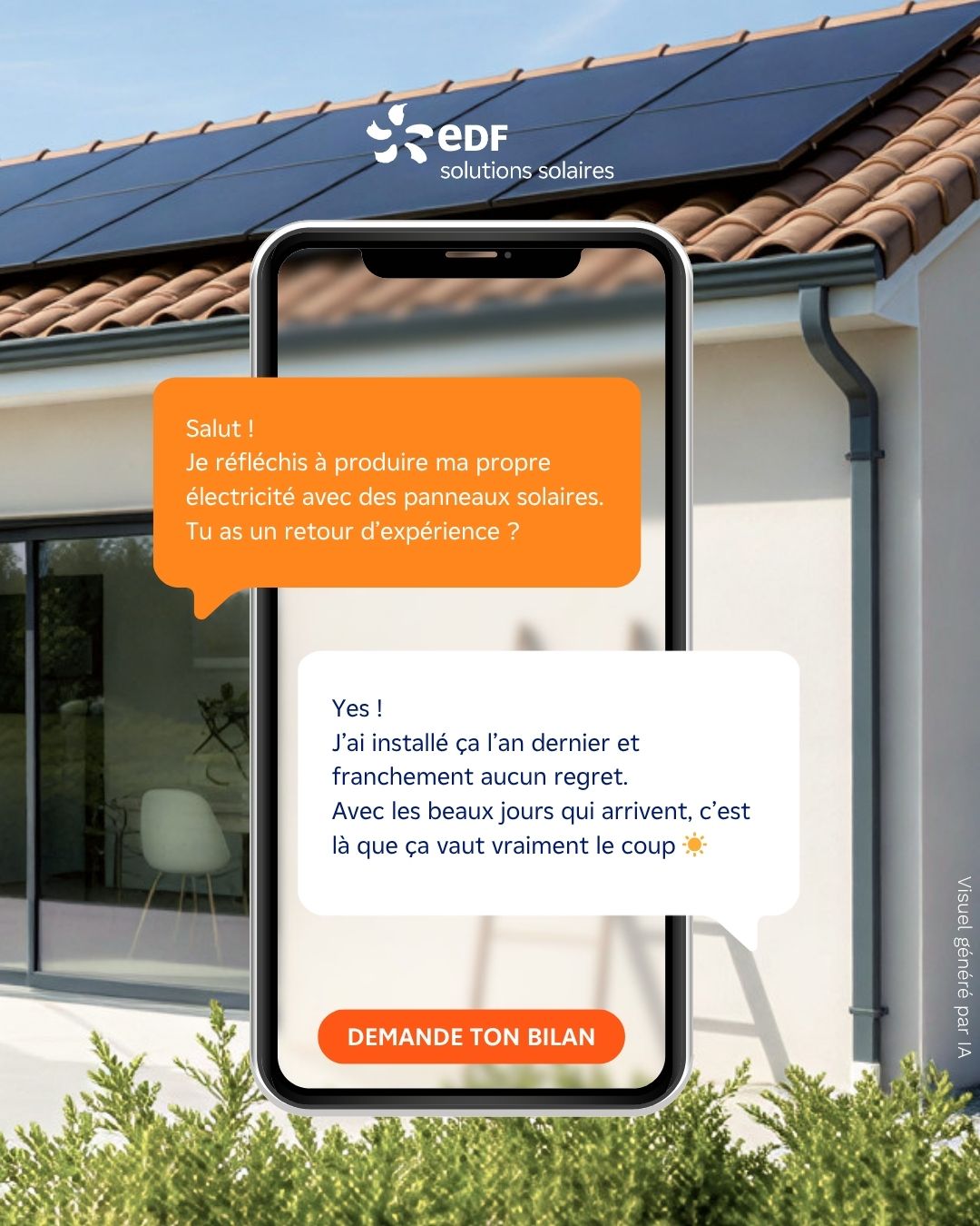 EDF solutions solaires Facebook ad