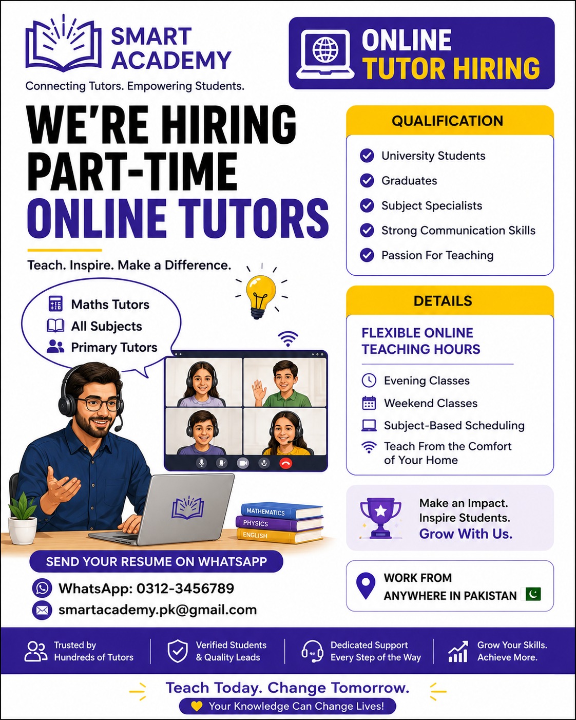 Smart Academy Facebook ad: Limited onboarding slots available. Apply now before seats…