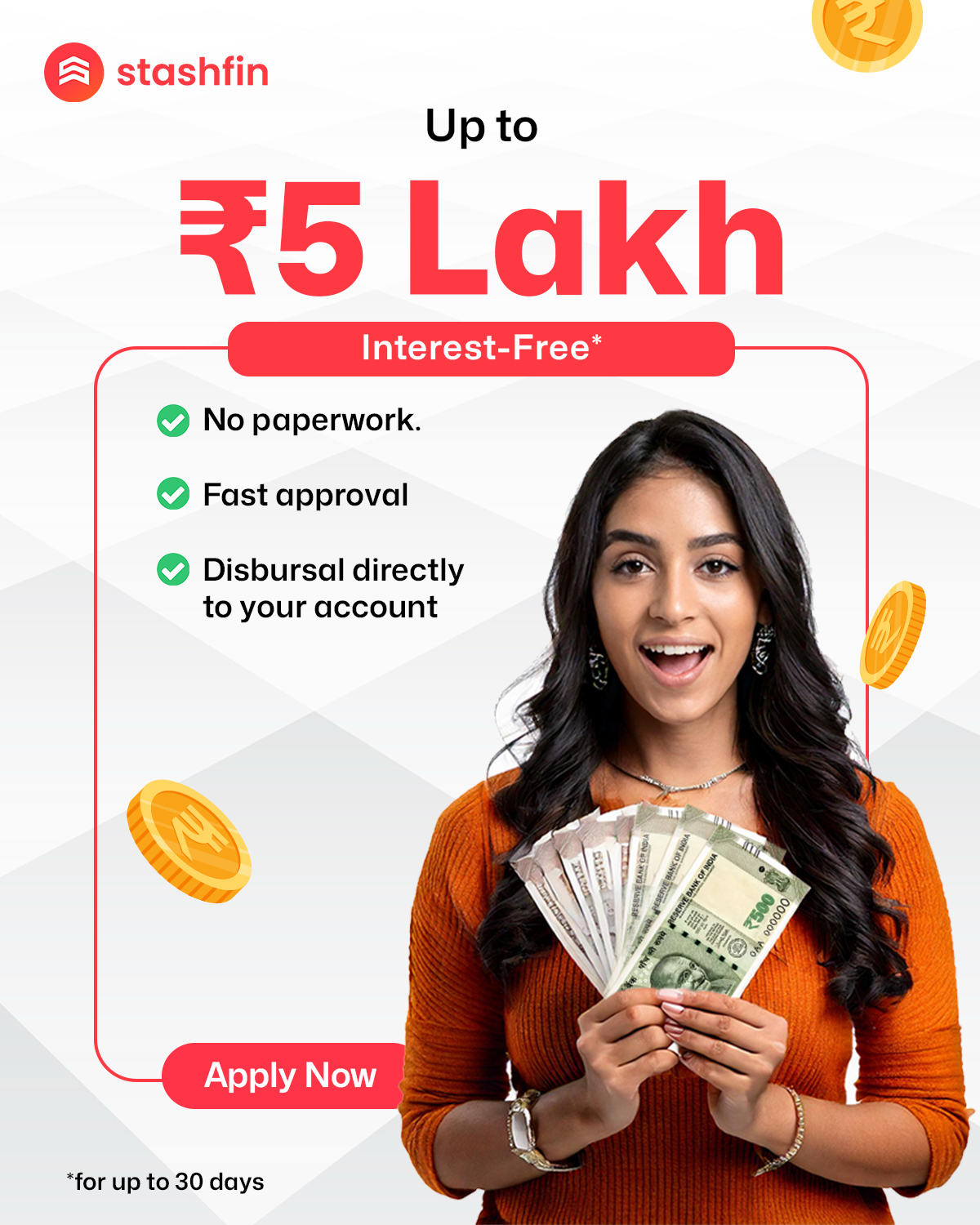 Stashfin Facebook ad