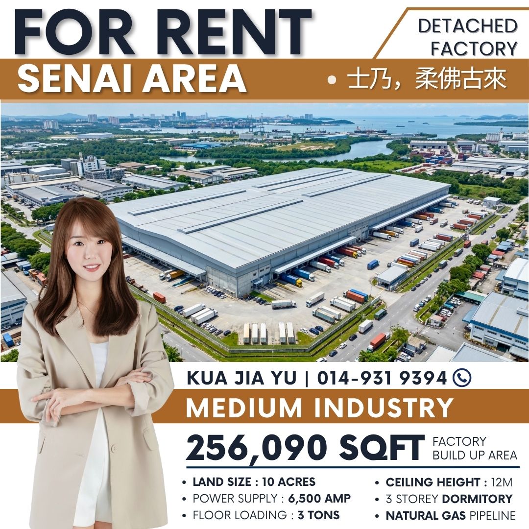 Kua Jia Yu - Industrial Real Estate Facebook ad: ๐๐๐๐๐ ๐
๐๐๐ญ๐จ๐ซ๐ข๐๐ฌ ๐
๐จ๐ซ ๐๐๐ง๐ญ ๆไฝๆฐๅฑฑ ๅๆฟ ๅบ็ง
