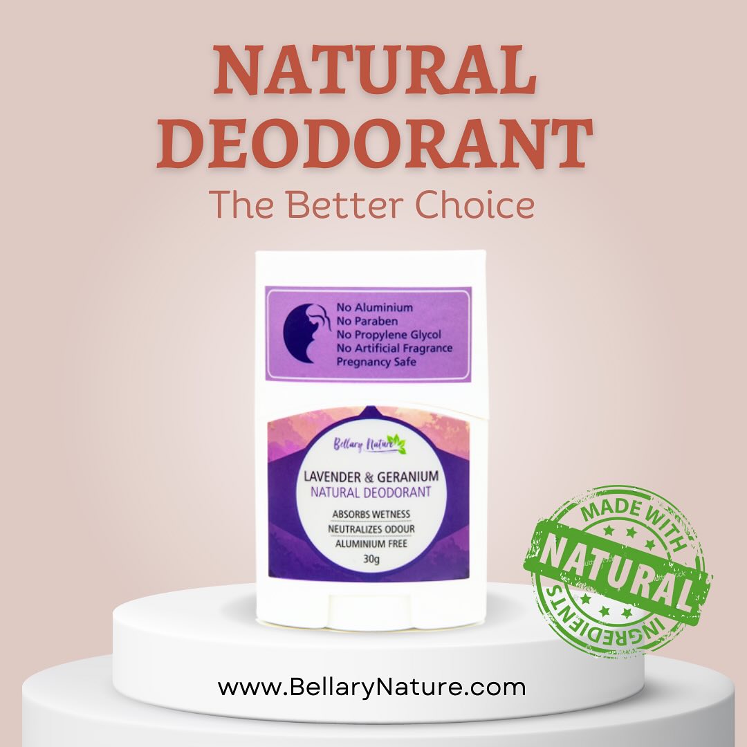 BellaryNature Facebook ad: There's a healthy natural deodorant for everyone!