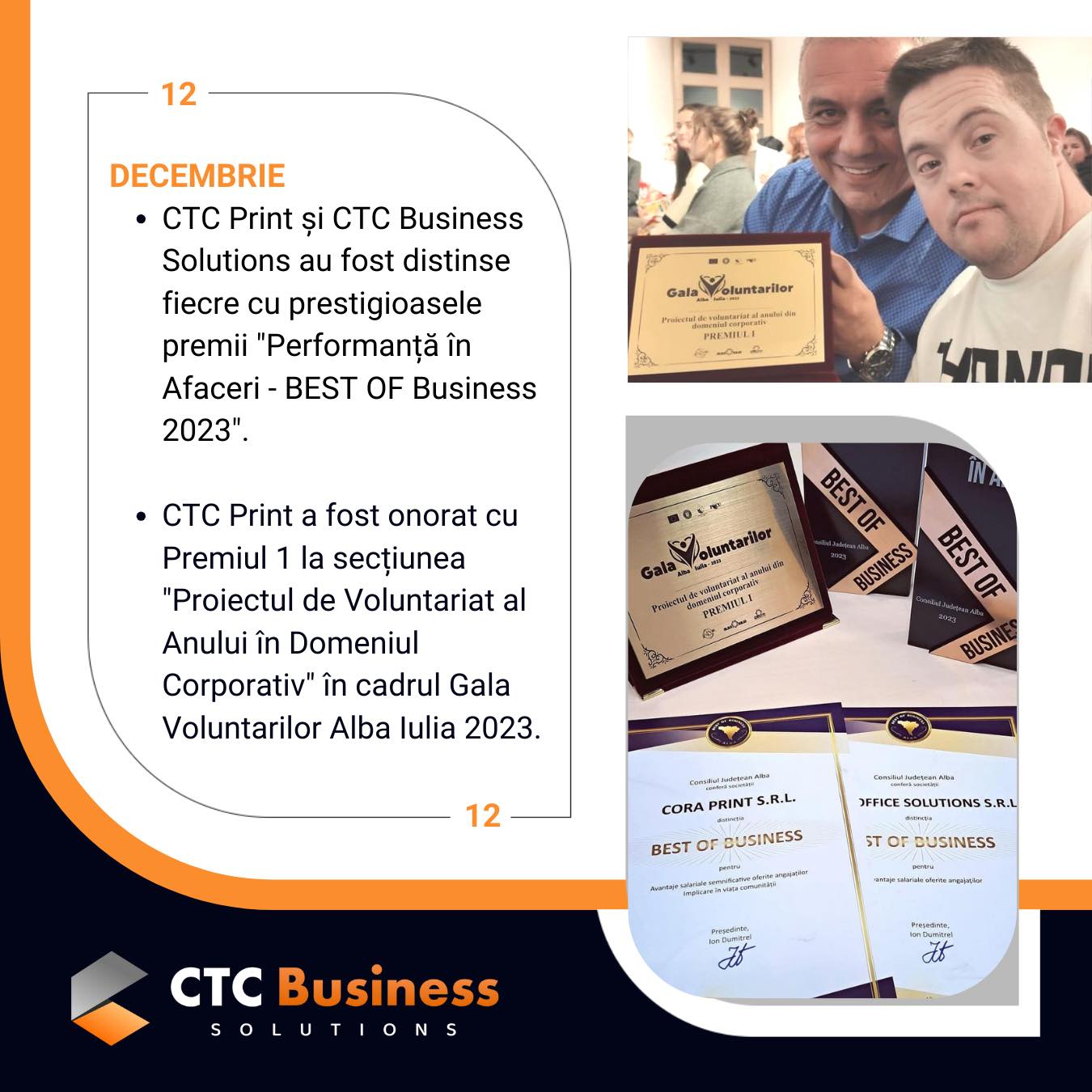 CTC Business Solutions Facebook ad: Fie că vorbim de o companie mare, medie…