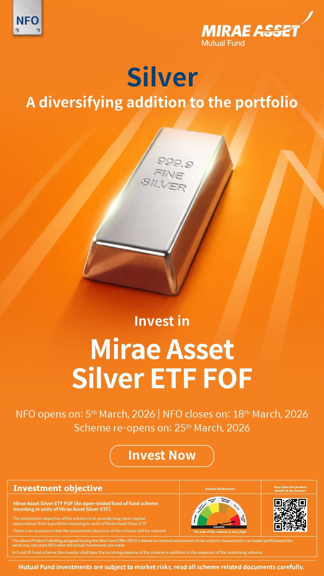 Mirae Asset India Facebook ad