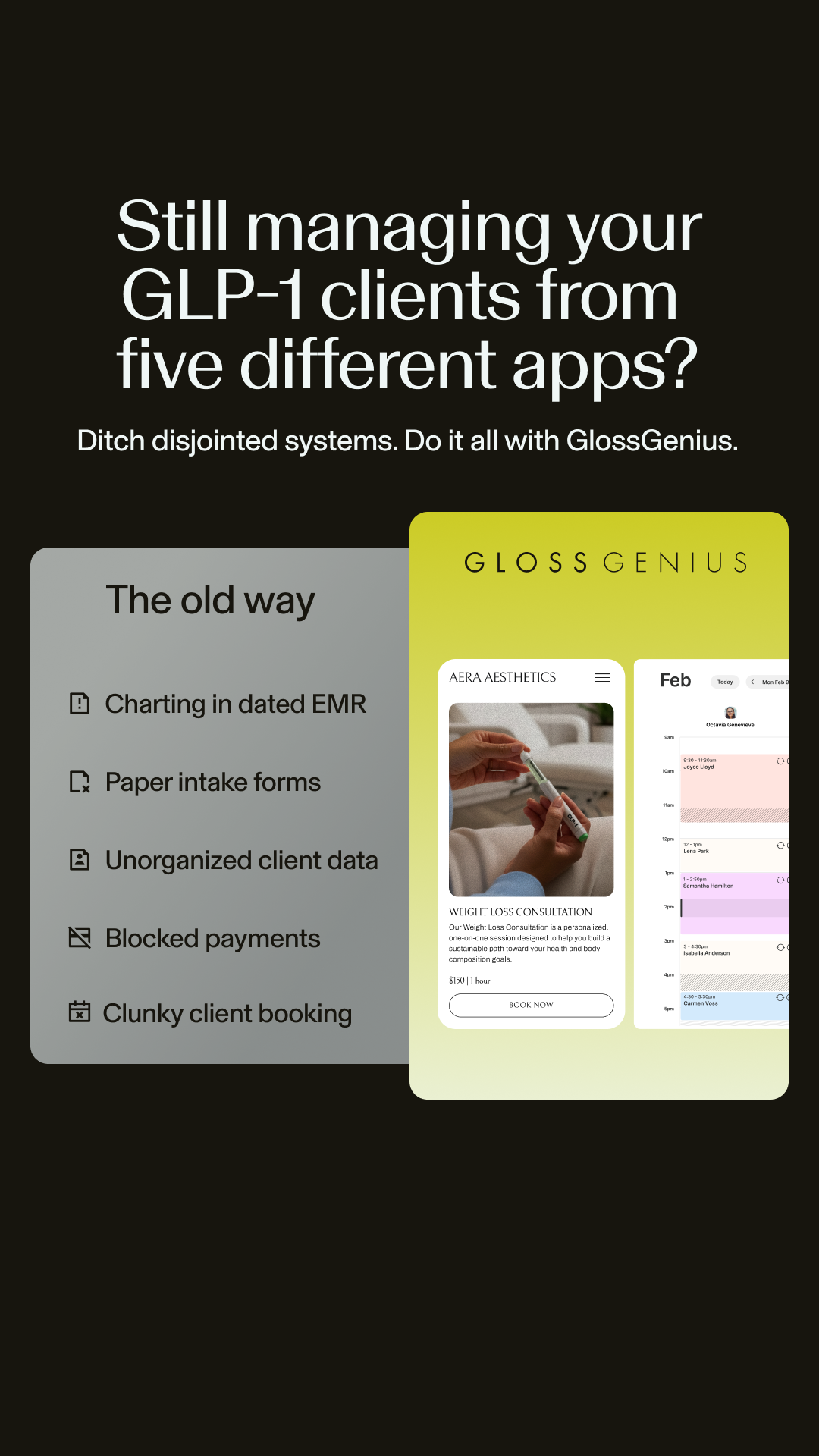 GlossGenius Facebook ad