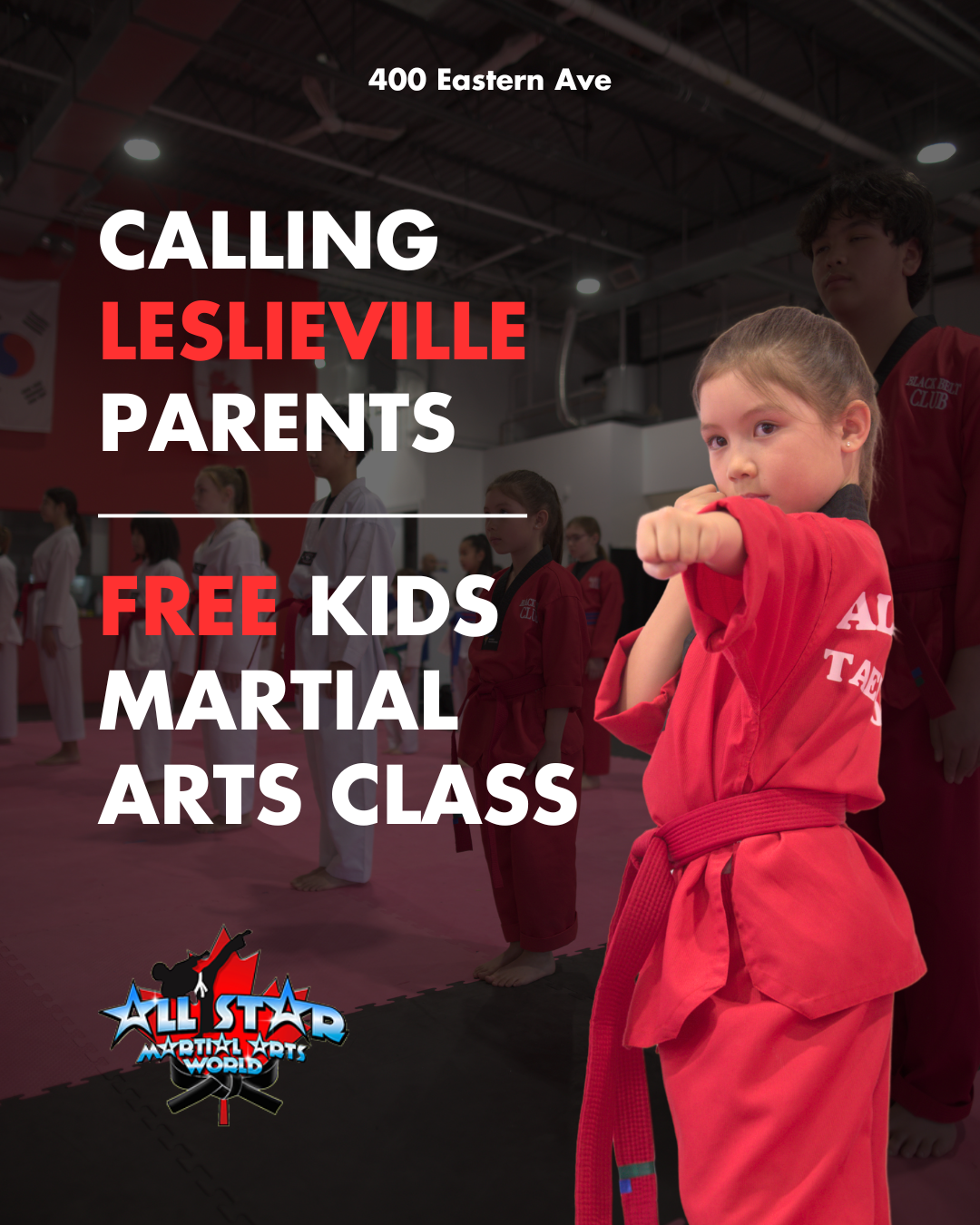All Star Martial Arts Leslieville Facebook ad