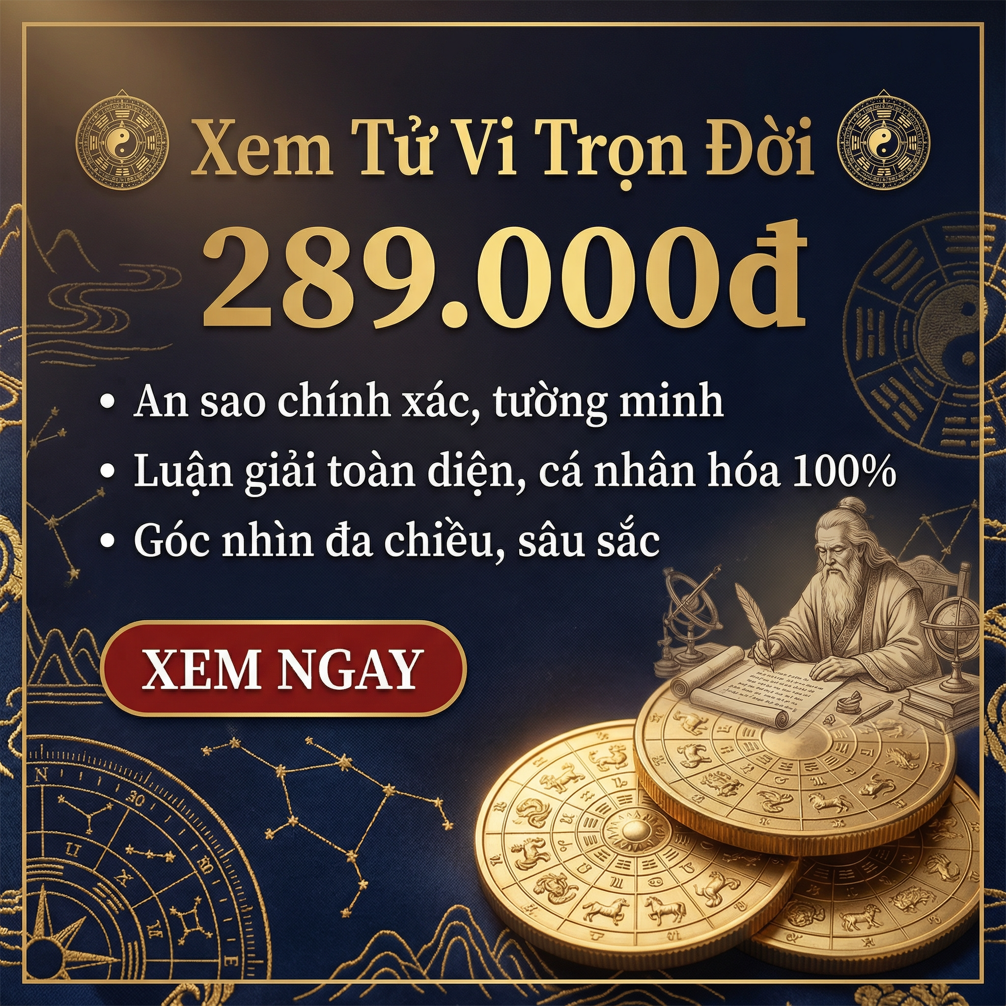 Luangiai.vn - Tra Cứu & Luận Giải Tử Vi Trọn Đời Facebook ad