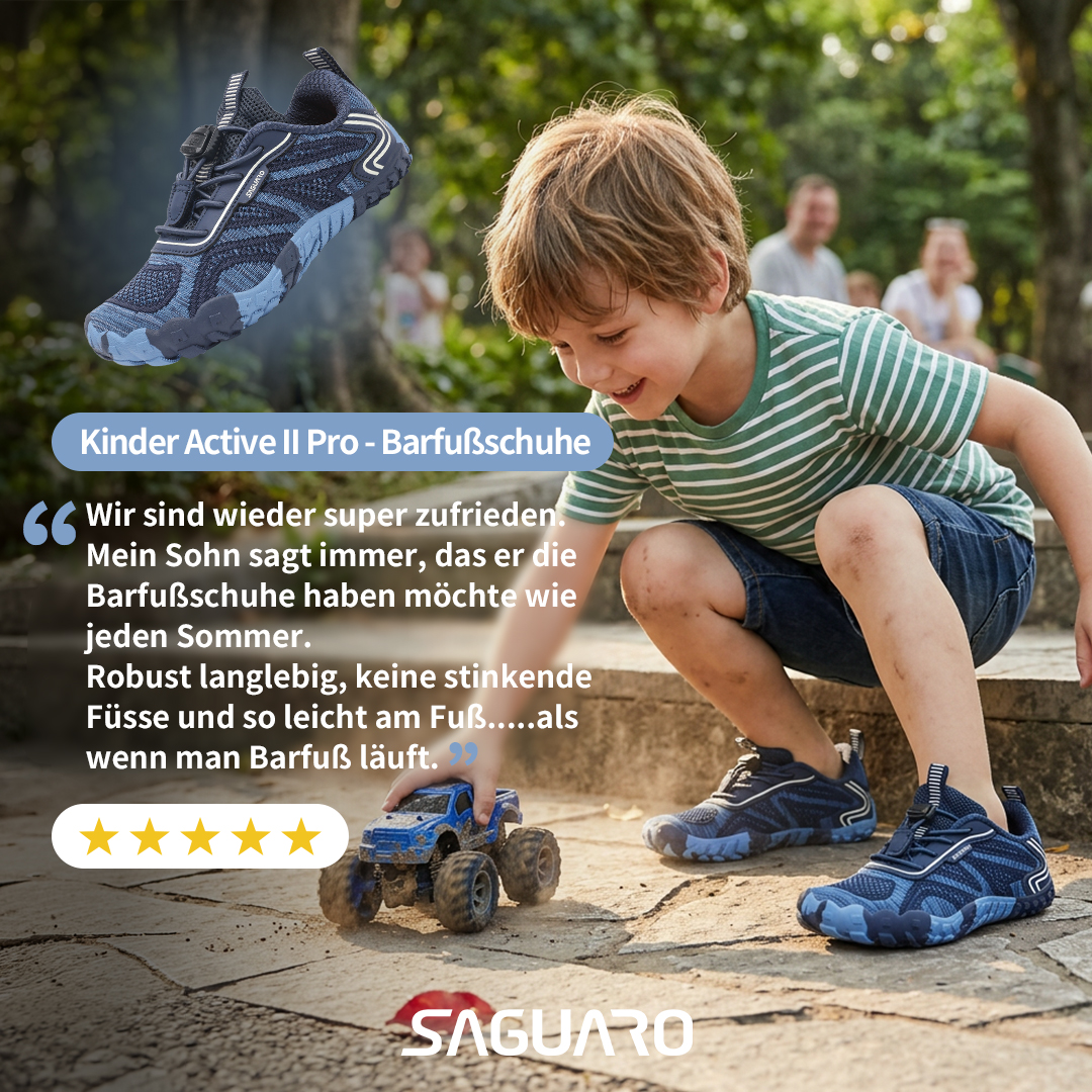 Saguaro De Facebook ad: Bequeme Schuhe für aktive Kinder