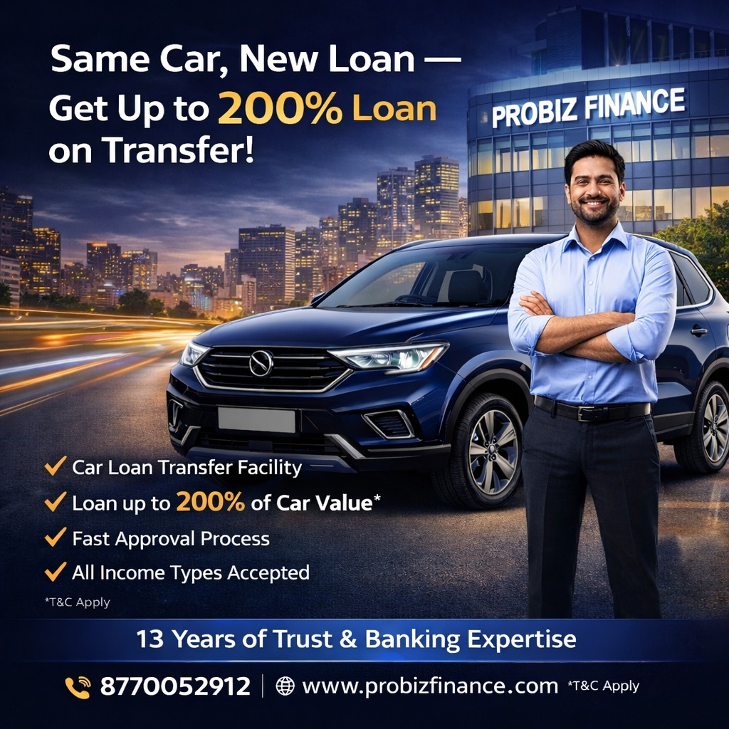 Probiz Finance Facebook ad: कार वही, लोन नया, अब ज़्यादा मौके!