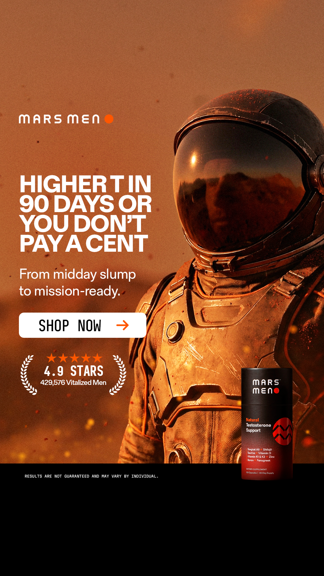Mars Men Facebook ad