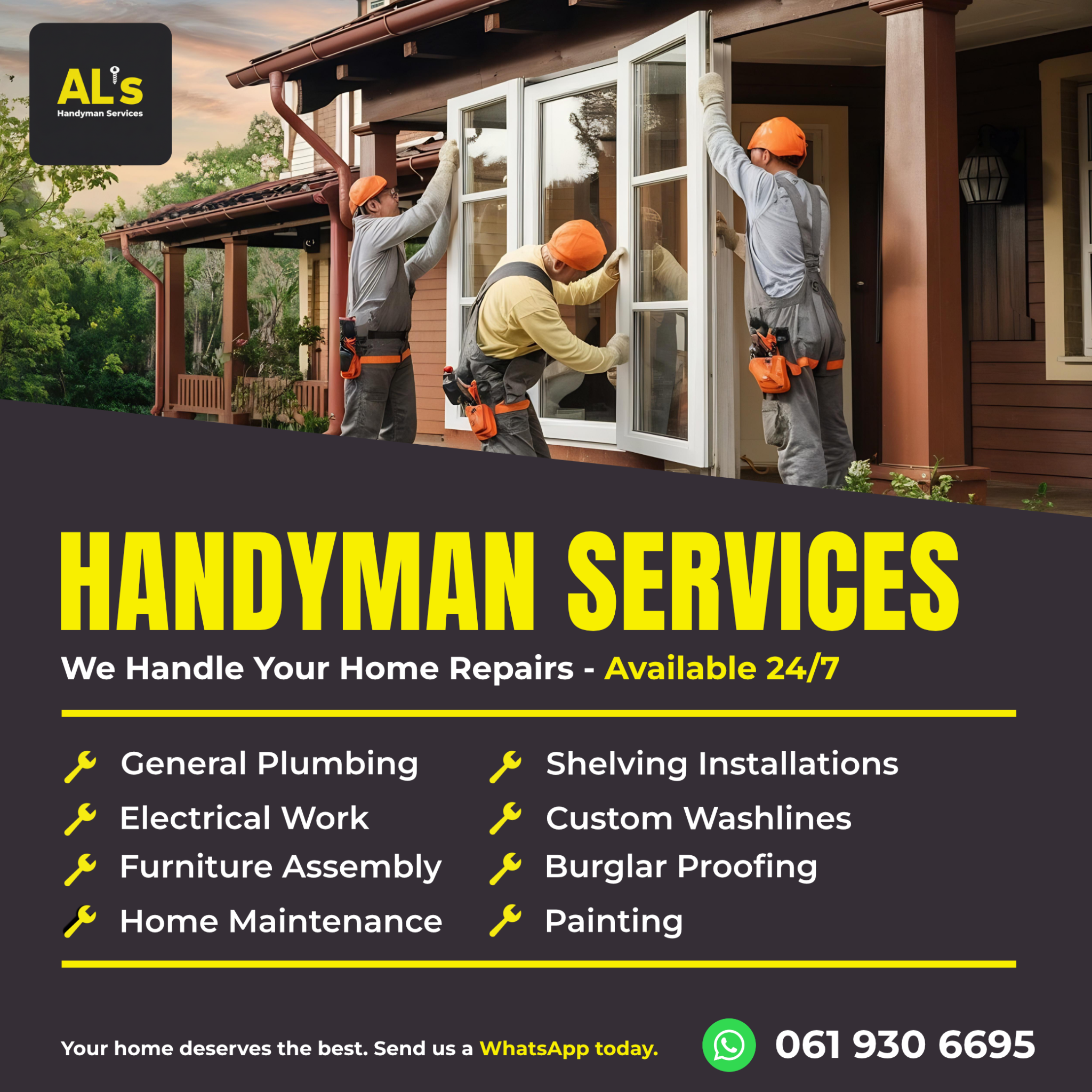 AL'S Handyman services Facebook ad