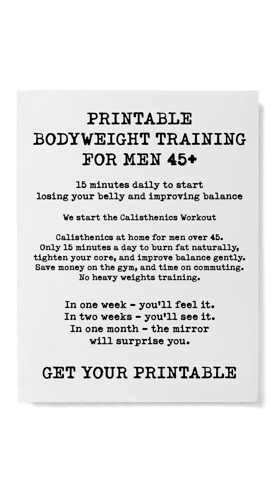 28 Day Challenge - Calisthenics Facebook ad
