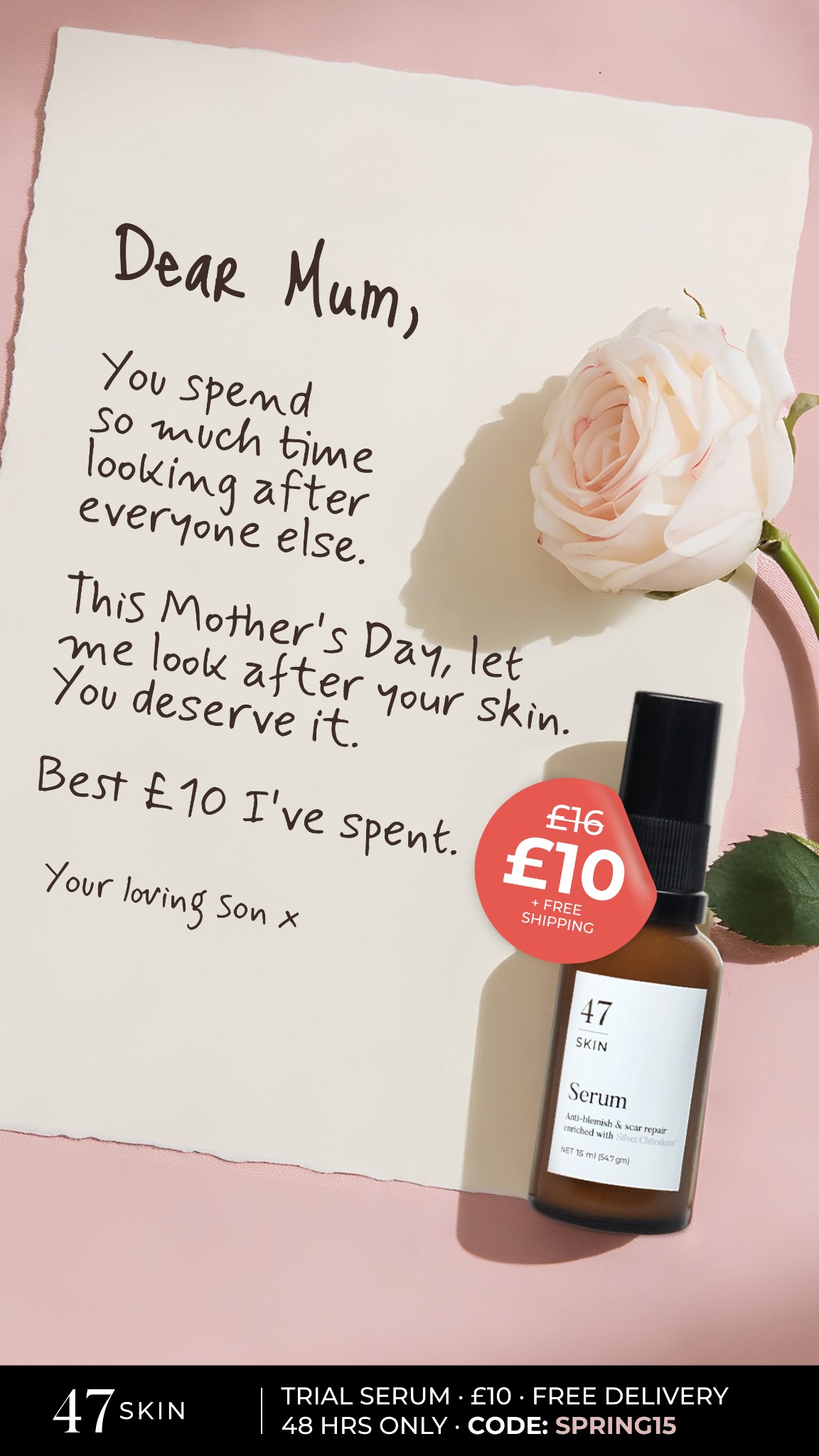 47Skin Facebook ad