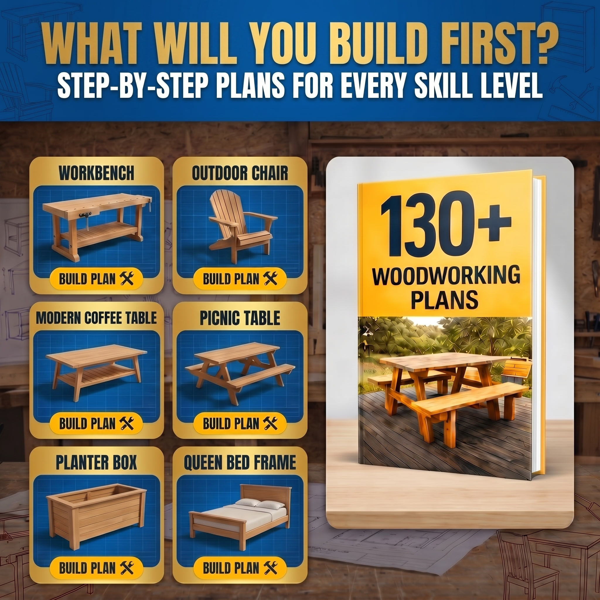 Craft Blueprints Facebook ad