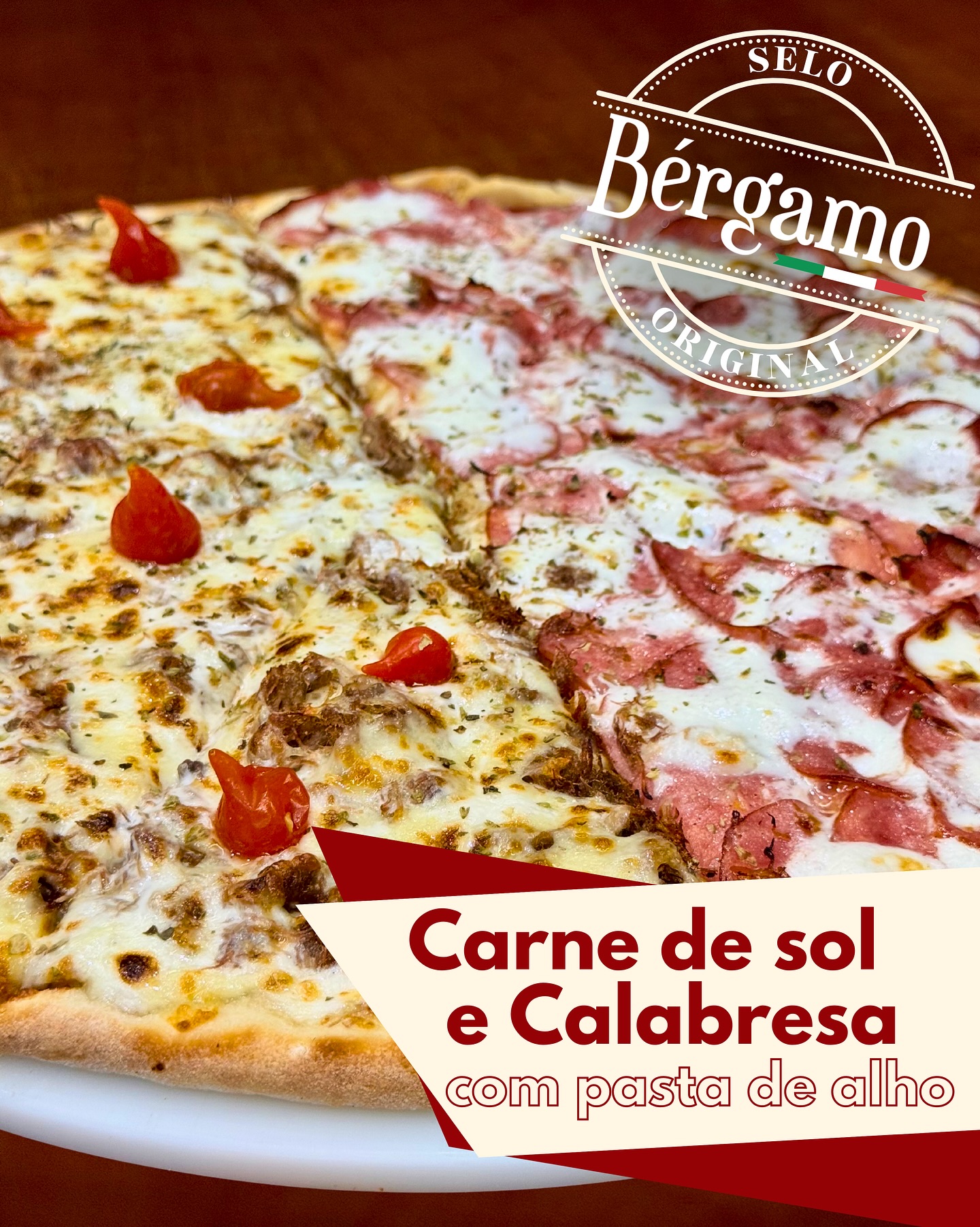 Bérgamo Pizzaria Facebook ad