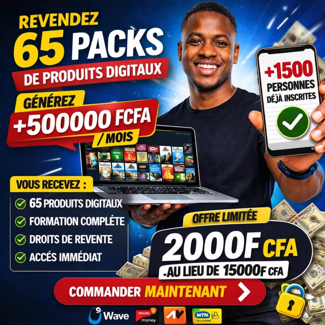 Académie du Business Digital Facebook ad: Gagne jusqu’à 500.000 F CFA/mois grâce aux produits…