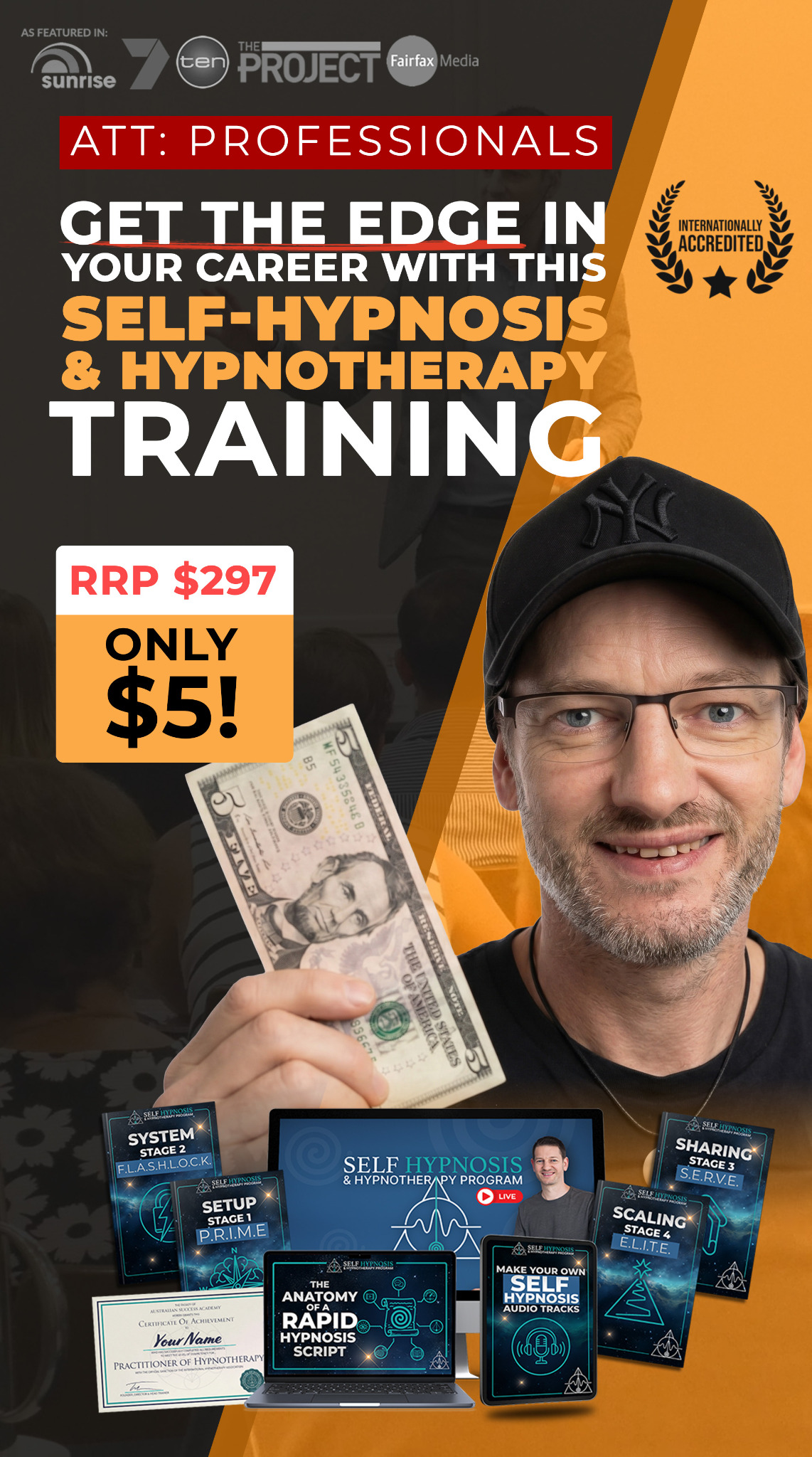 Shane Fozard Facebook ad: Take the $5 Self Hypnosis Experiment