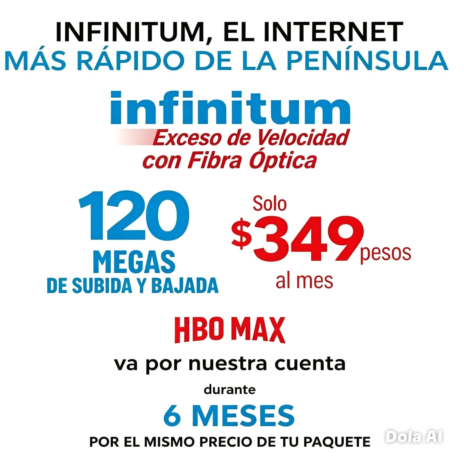 Internet Infinitum Merida Facebook ad: ¡CAMBIA Y AHORRA CON EL MEJOR INTERNET!