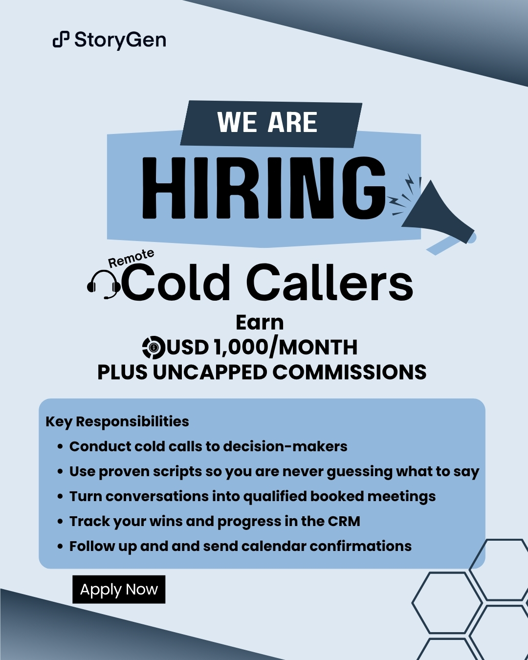 StoryGen Facebook ad: Making hundreds of cold calls every week… but still stuck…