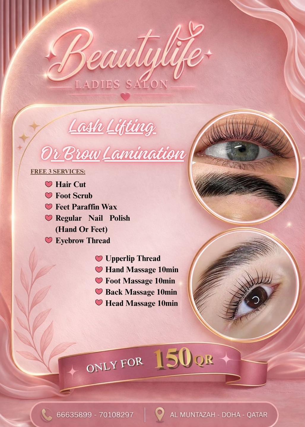 Beautylife Ladies Salon Facebook ad: Ready for your next glow-up?