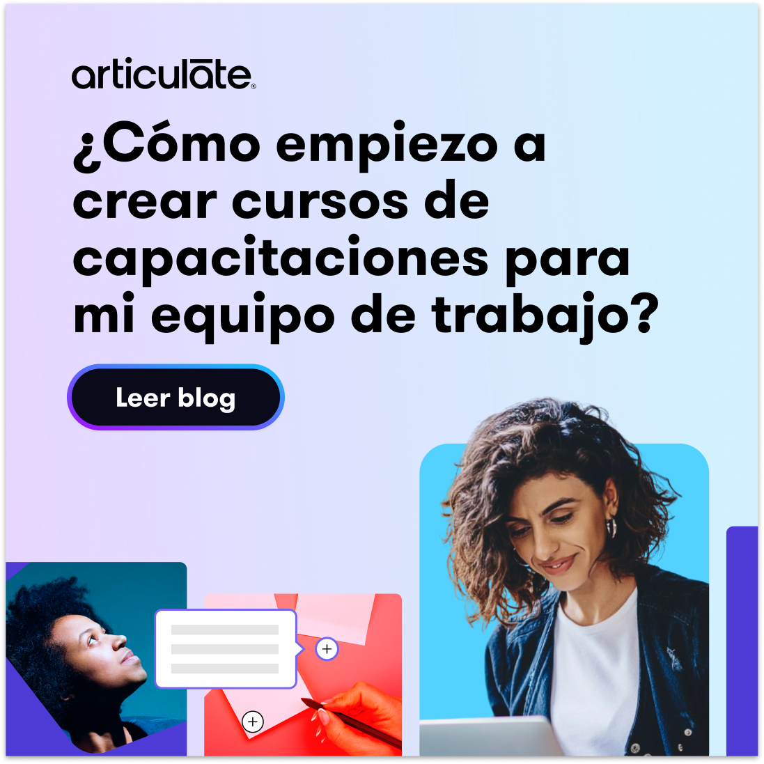 Articulate Facebook ad