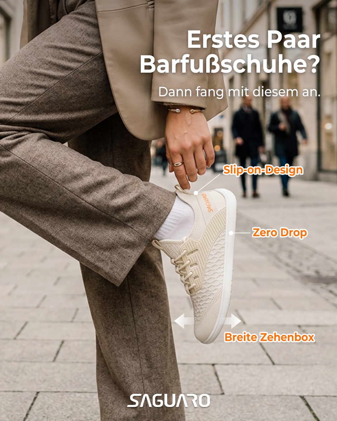 Saguaro De Facebook ad: Dein Einstieg in Barfußschuhe