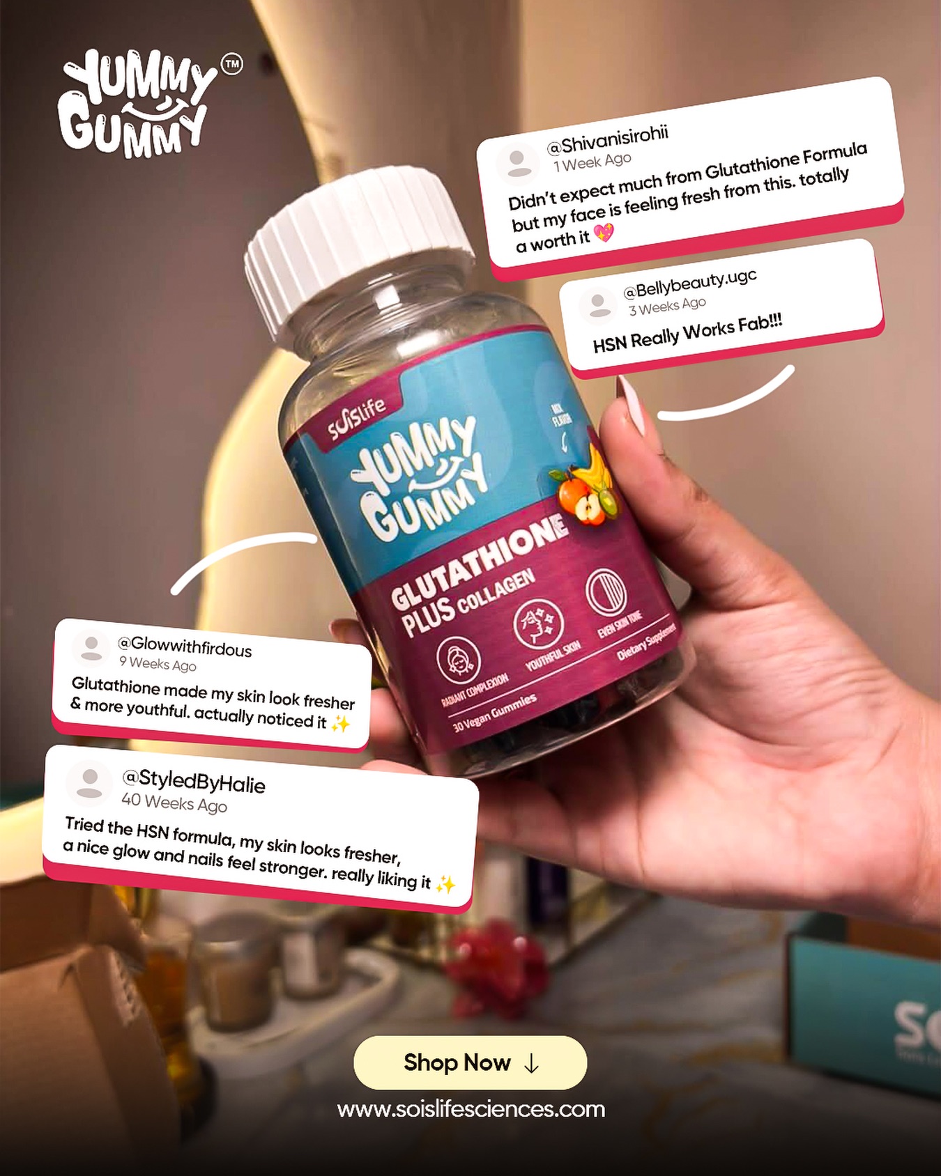 YummyGummy Facebook ad