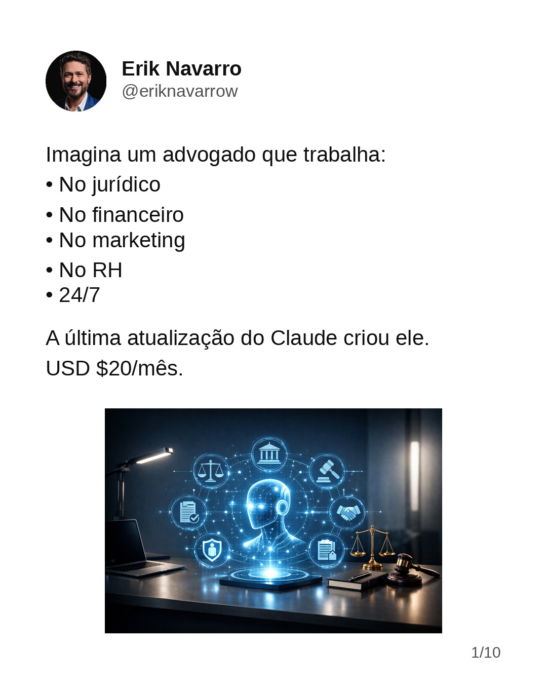 Erik Navarro Wolkart Facebook ad