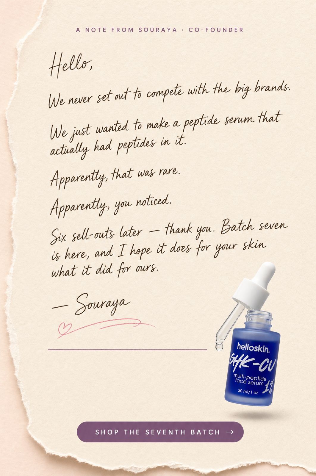 Helloskin Facebook ad