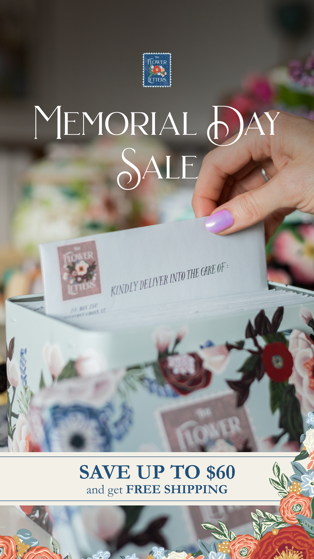 The Flower Letters Facebook ad