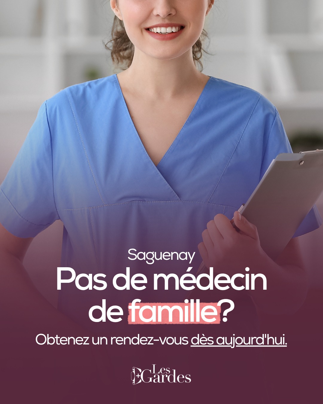 Les Gardes Facebook ad: Urgences mineures à Chicoutimi